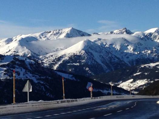 Andorra snow and cloud