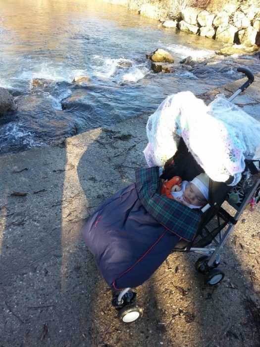 Baby on the bridge