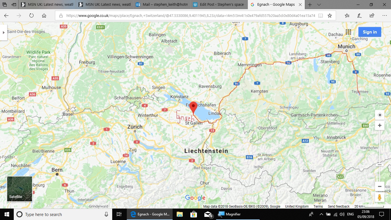 Tegernsee to Egnach